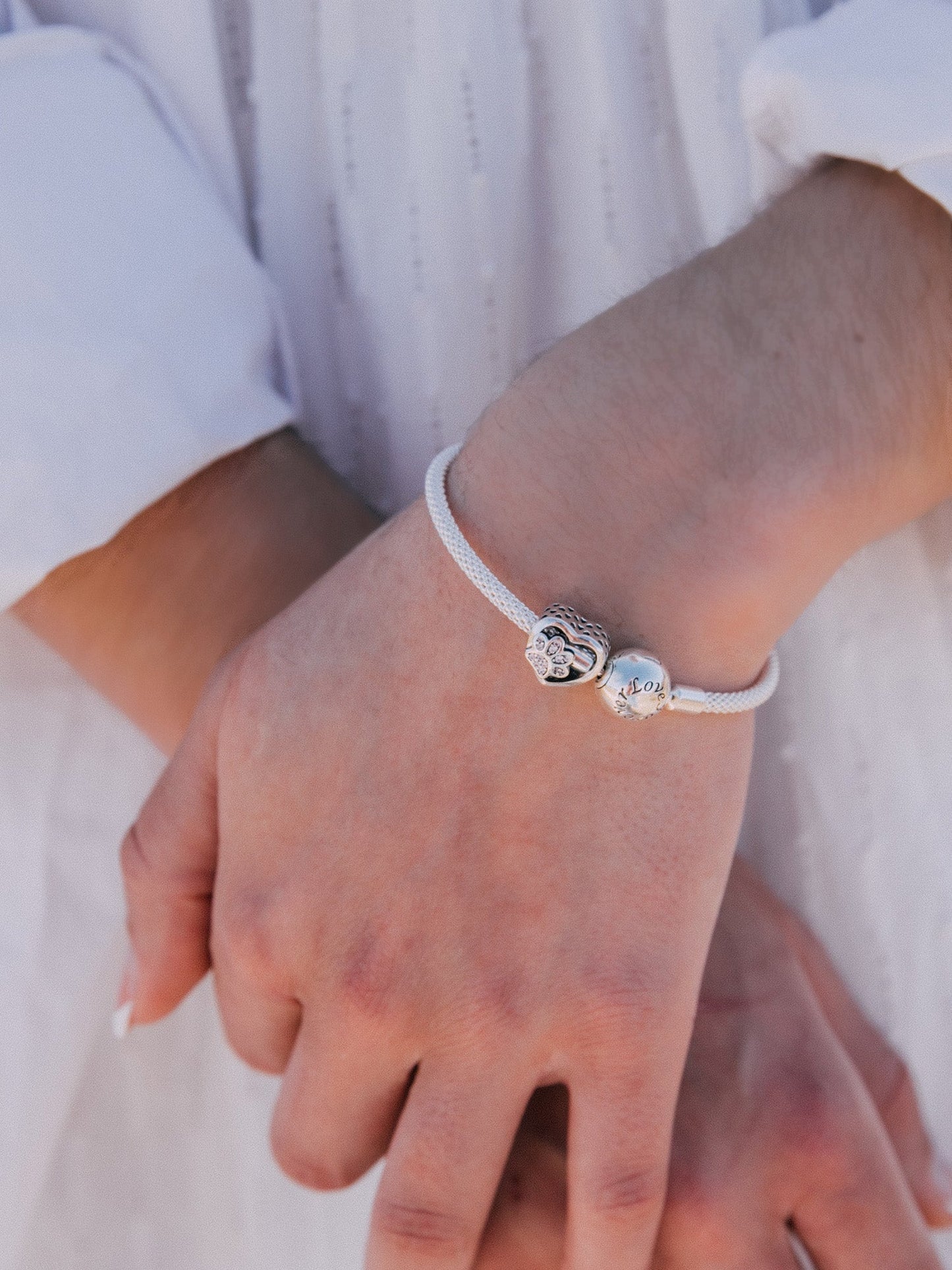 Geliefd Hart Pootafdruk Huisdier Charm