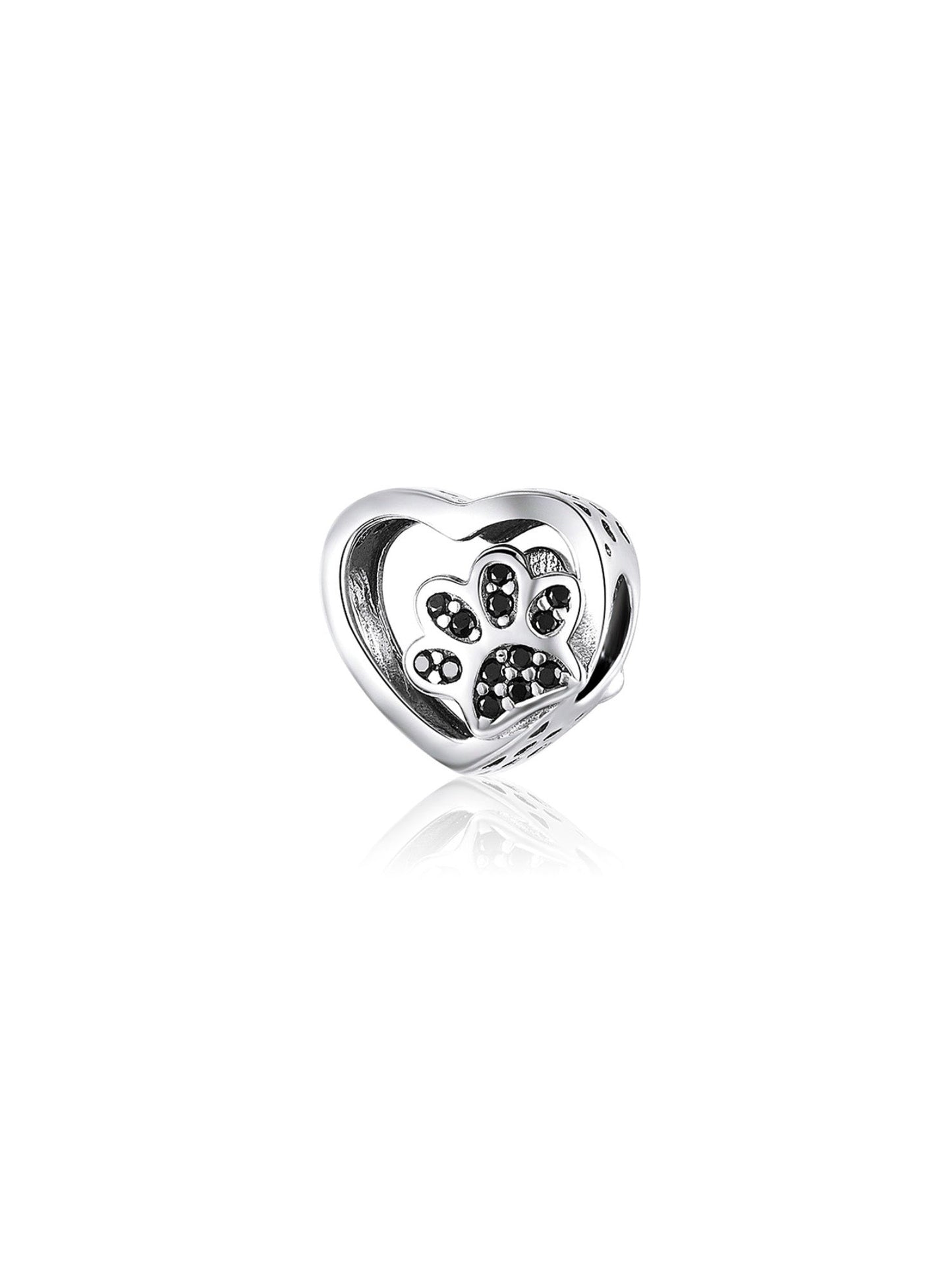 Geliefd Hart Pootafdruk Huisdier Charm