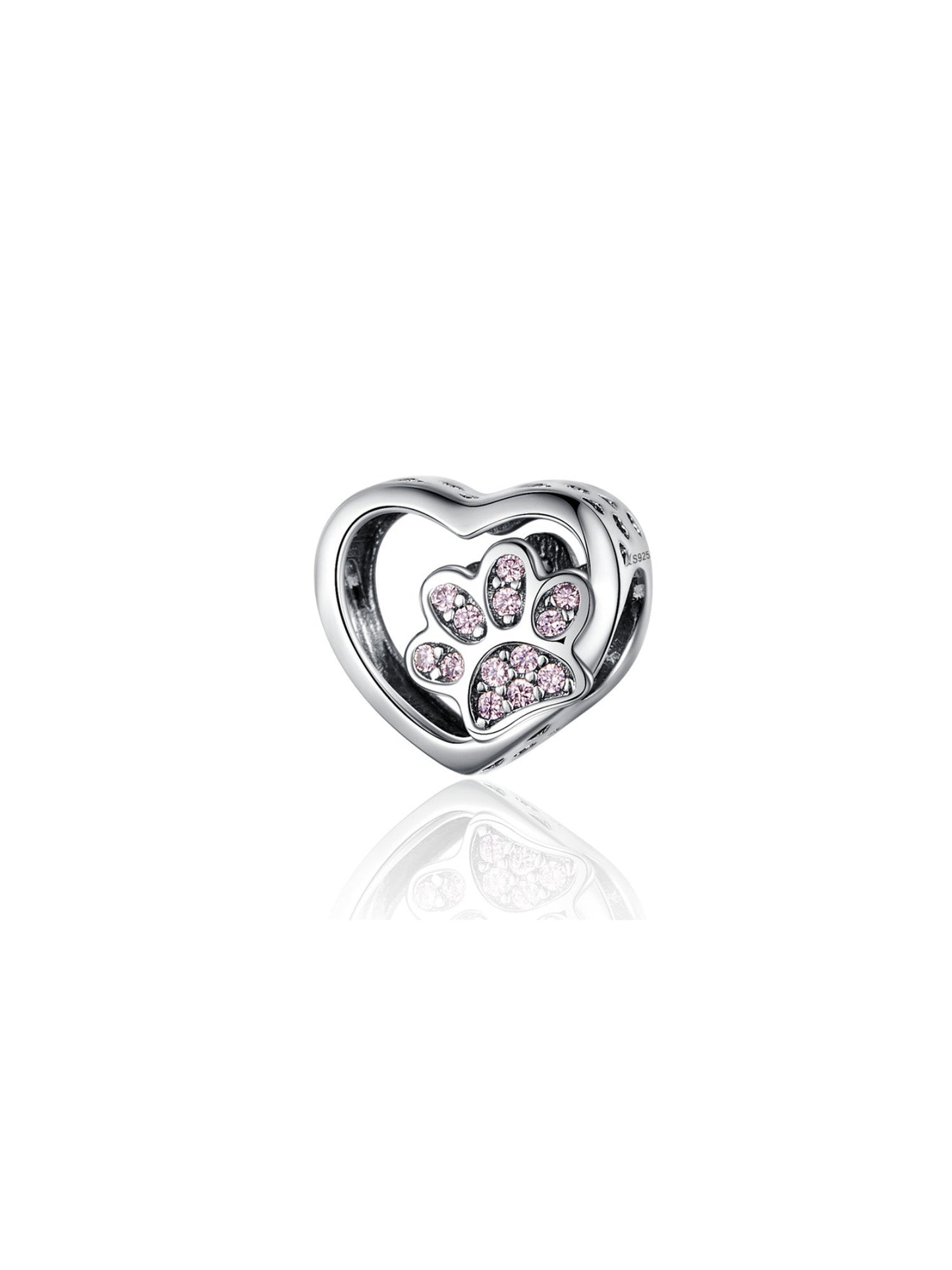 Geliefd Hart Pootafdruk Huisdier Charm