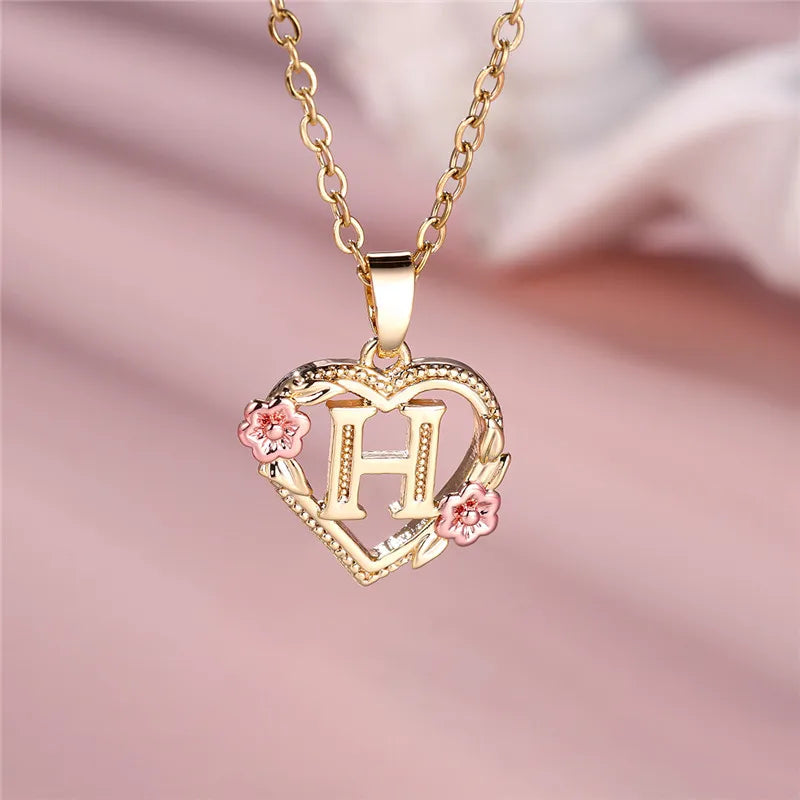 Valentijns Harten Letter Ketting