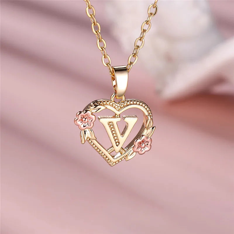 Valentijns Harten Letter Ketting