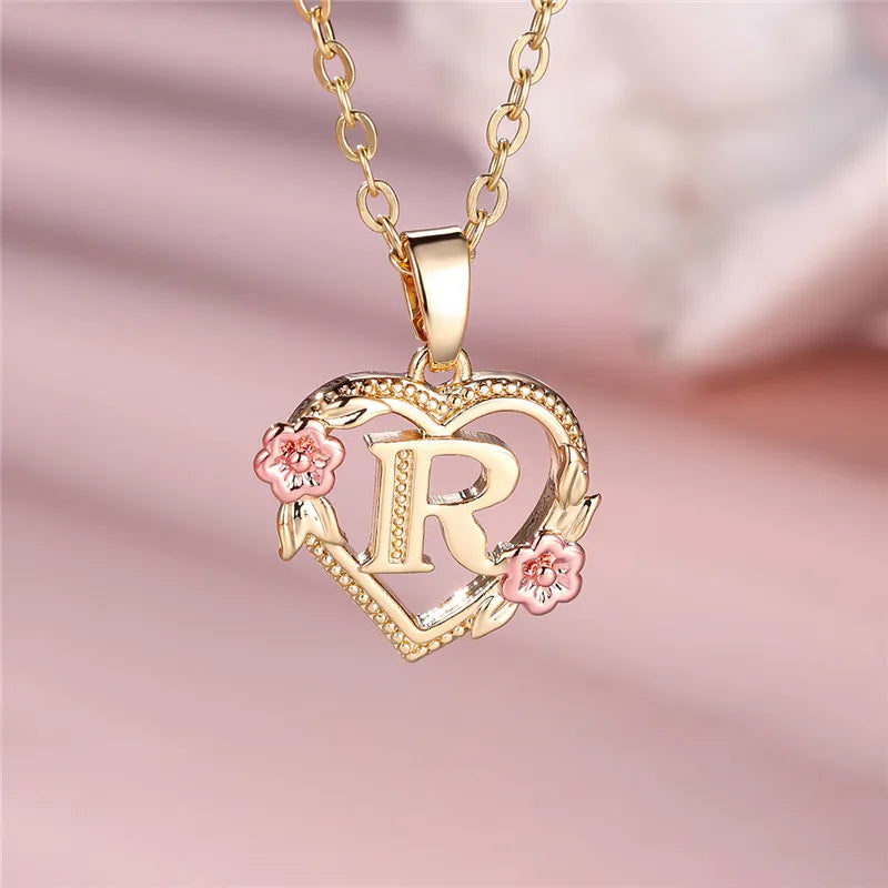 Valentijns Harten Letter Ketting