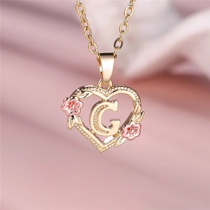 Valentijns Harten Letter Ketting