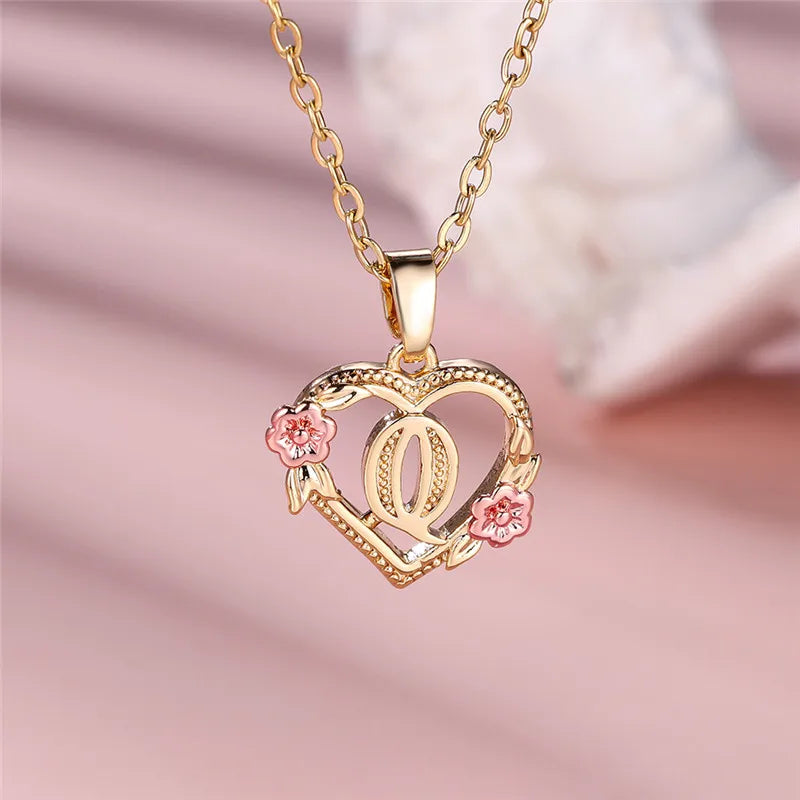 Valentijns Harten Letter Ketting
