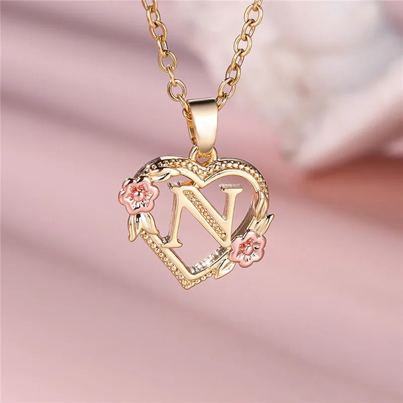 Valentijns Harten Letter Ketting