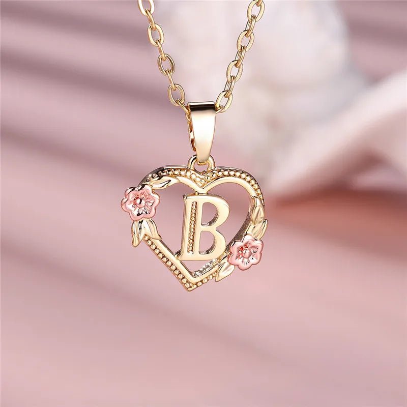 Valentijns Harten Letter Ketting