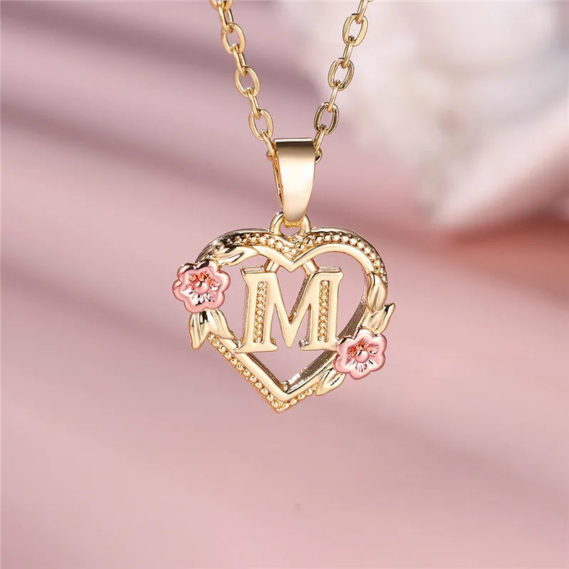 Valentijns Harten Letter Ketting