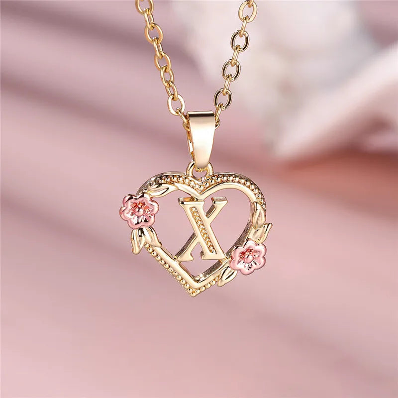 Valentijns Harten Letter Ketting