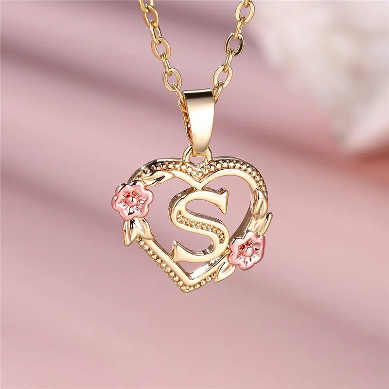 Valentijns Harten Letter Ketting