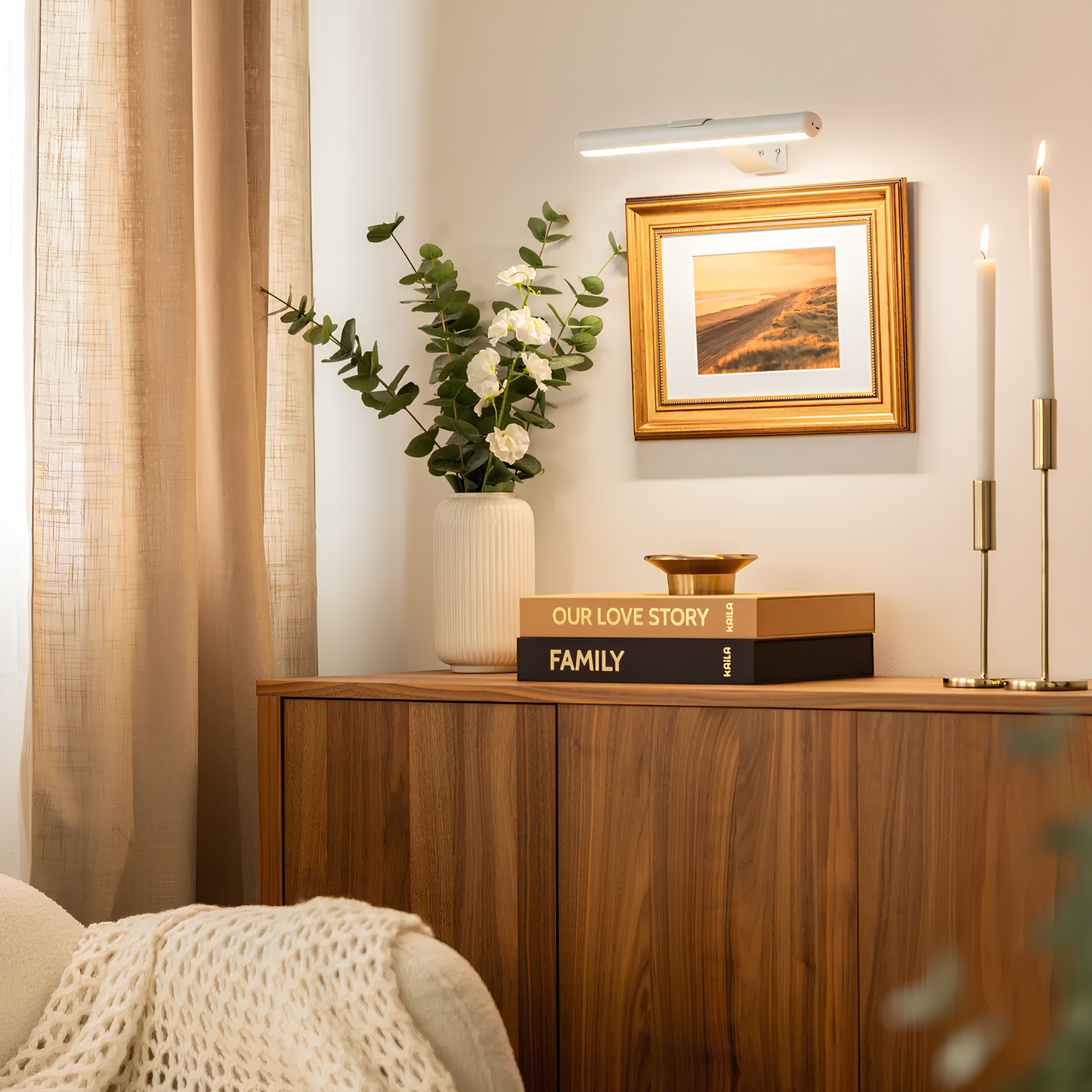 Snoerloze Wanddecoratie Lamp