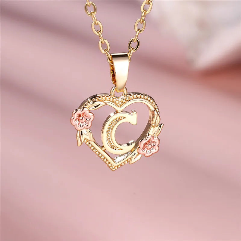 Valentijns Harten Letter Ketting